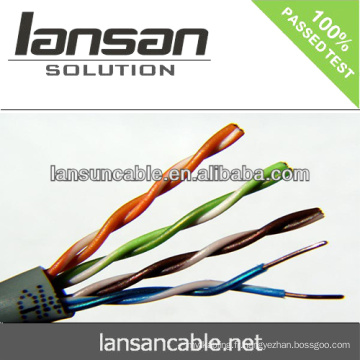 LANSAN meilleur prix cat5e utp solid 4p 24aw lan cable bonne qualité et prix d&#39;usine